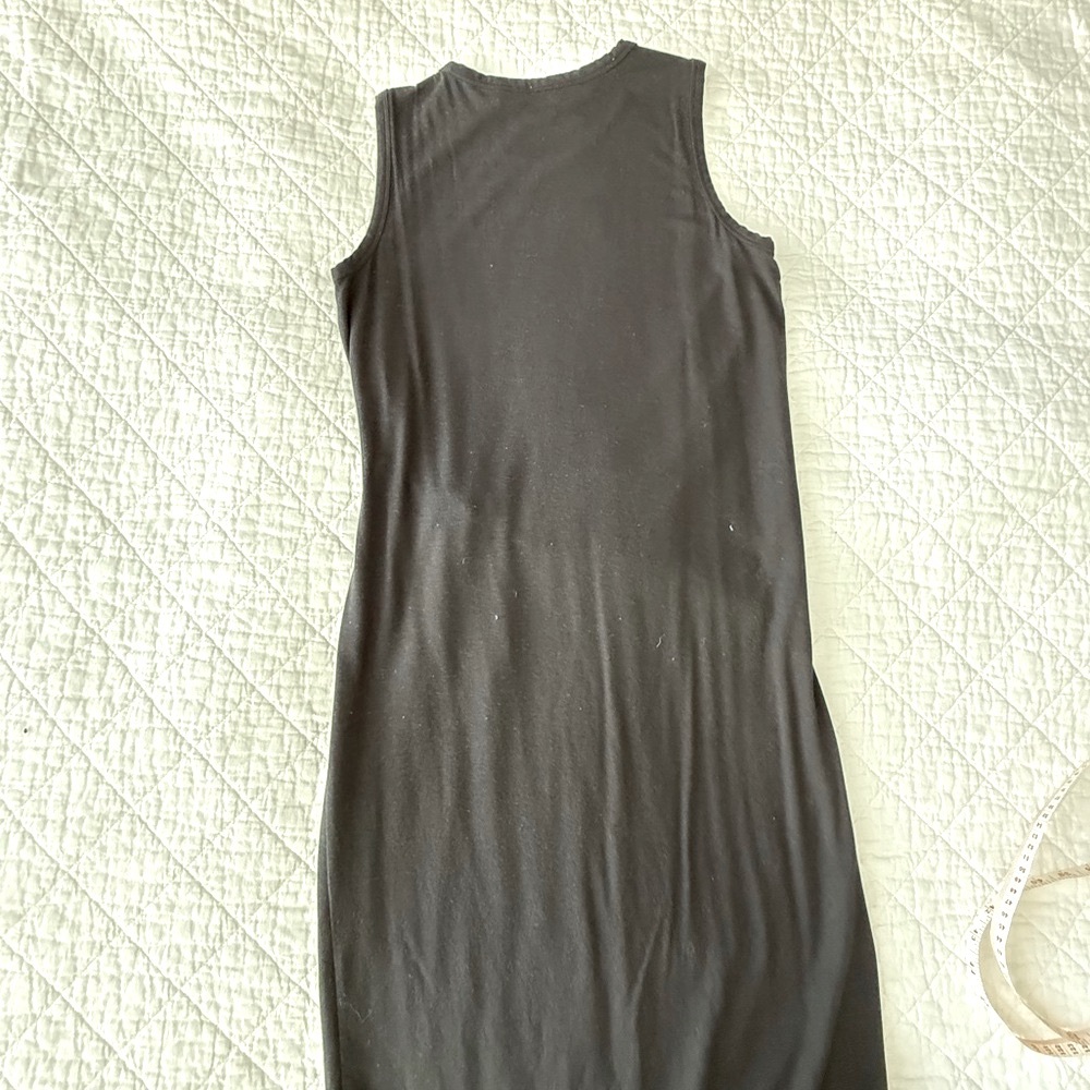 Theory Gray Sleeveless Sheath Maxi Dress - Picture 4 of 8